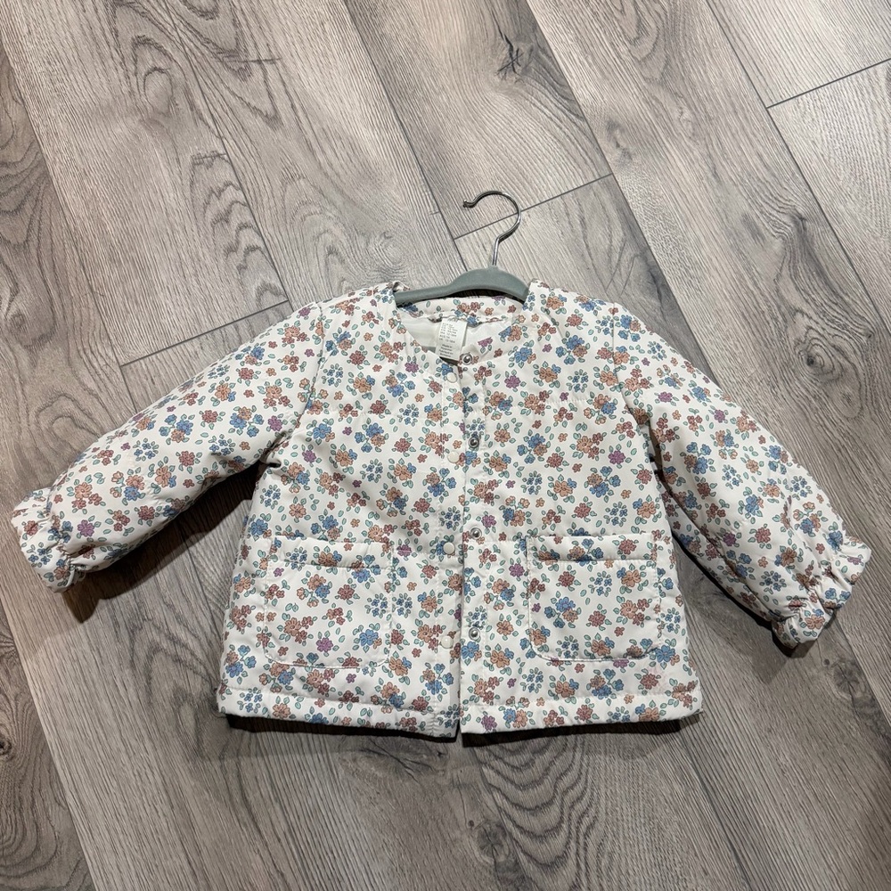 H&M Floral Kids Jacket - size 12-18 months new fall/winter